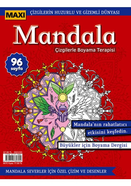 Mandala Çizgilerle Boyama Terapisi 2022/03