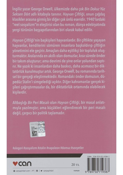 Hayvan Çiftliği - 1984 - George Orwell indirimleri