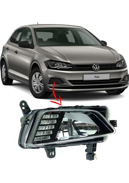 Volkswagen Polo 2018-2021 Sis ve Gündüz Farı Sağ - 2G0941662