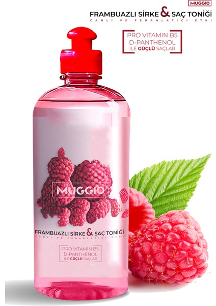 Frambuazlı Sirke & Saç Toniği (Güçlendirilmiş Formül) 500 ml