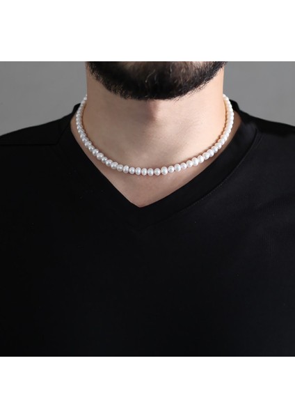 925 Ayar Gümüş Mekanizmalı 45 cm Doğal Inci Bay Kolye fiyatları