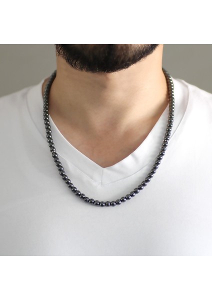 Hem Bileklik - Hem Kolye - Hem Tesbih 99LU Hematit Doğaltaş Aksesuar indirimleri