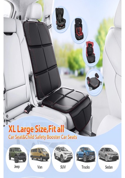 2 Adet Isofix Uyumlu Oto Koltuk Koruyucu Organizer Ana Kucağı Puset Koruyucu Oto Koltuk Kılıfı