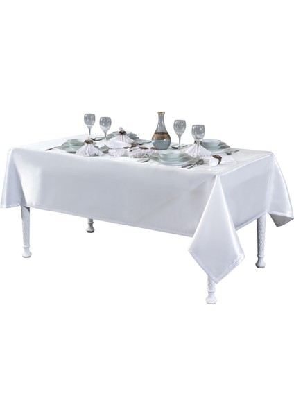 Kristal Monoray Kumaş Beyaz Sofra Takımı 8 Kişilik 160X220 17PRÇ.- 1282 fırsatları