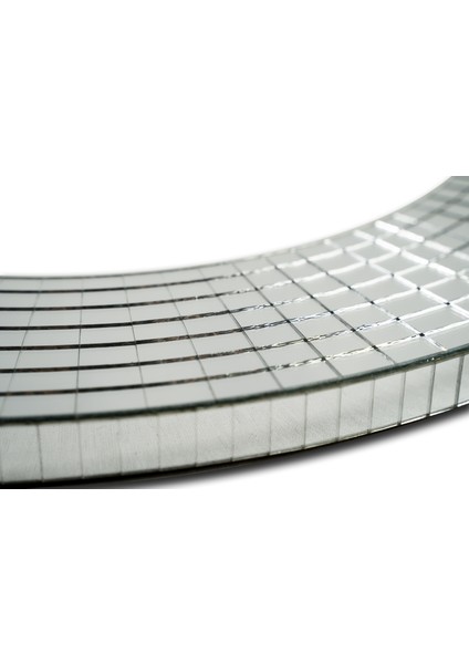 Yuvarlak Dekoratif Ayna Banyo Aynası Duvar Aynası Mozaik Ayna 52 cm - Beyaz modelleri
