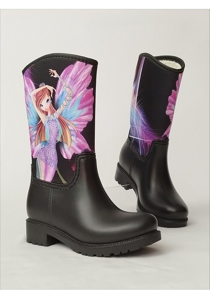 Flora Winx Baskılı Su Geçirmeyen Kız Çocuk Yağmur Çizmesi fiyatları