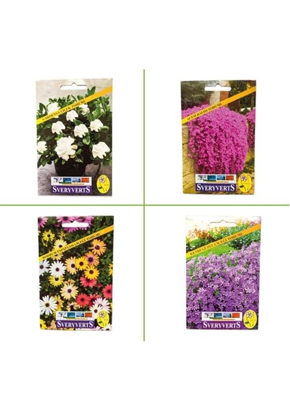 4'lü Special Seri (Gardenya - Acem Halısı - Bodrum Papatyası - Kendi Güzel Çiçeği Tohumları)