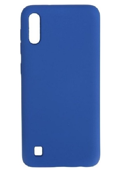 Samsung Galaxy A10 Silikon Kılıf Mavi T-Ewax
