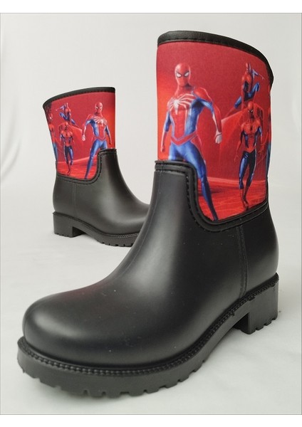 Spiderman Çoklu Baskılı Su Geçirmeyen Erkek Çocuk Yağmur Çizmesi