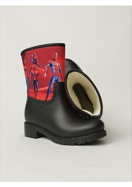 Spiderman Çoklu Baskılı Su Geçirmeyen Erkek Çocuk Yağmur Çizmesi modelleri