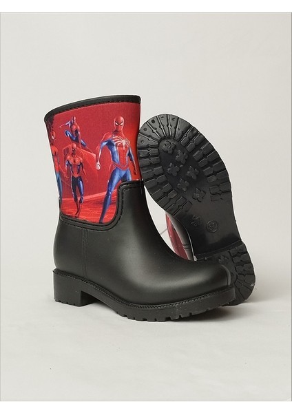 Spiderman Çoklu Baskılı Su Geçirmeyen Erkek Çocuk Yağmur Çizmesi fırsatları