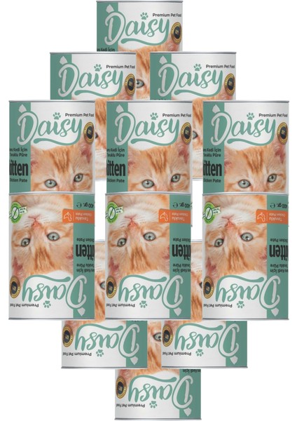 Premium Yavru Kedi Konserve Maması 12X400 gr ve Ödül Sticks 1ADET3LÜ