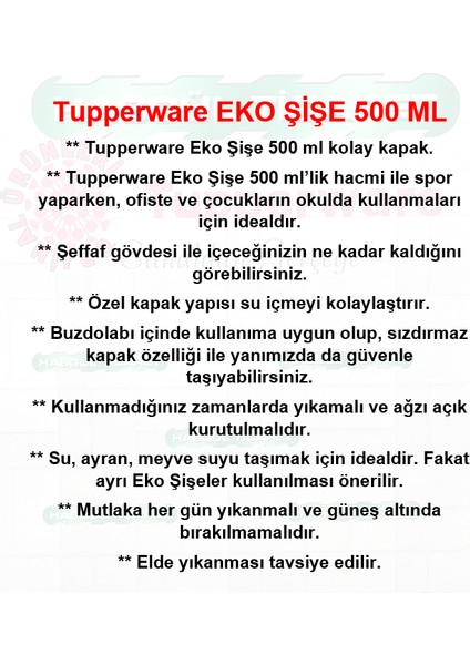 Eko Şişe 500 ml Suluk Matara Water Bottle K.p Hsgl fiyatları