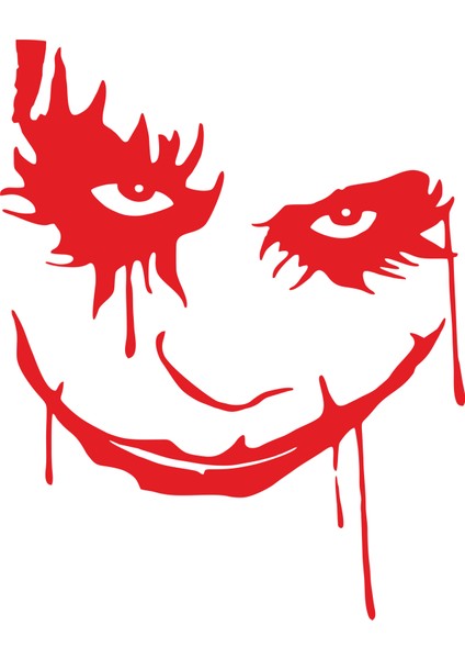 Joker Yüzü Maske Oto Sticker Araba Cam Sticker