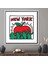 1 Parça Beyaz Çerçeveli Kanvas Tablo, Keith Haring New York, Grafiti Kanvas Poster, 1