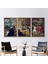 3 Parçalı Naturel Çerçeveli Kanvas Tablo, Aşk Bahçesi, Üreme Hediye Kanvas, Oil Kanvas Poster, 1