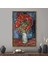 1 Parça Gold Çerçeveli Kanvas Tablo, Van Gogh Poppies Resim, Yağlı Boya Baskısı, Üreme Kanvas Dekor, 1