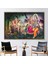 1 Parça Gold Çerçeveli Kanvas Tablo, Radha Krishna Resim, Üreme Baskılı, Hindistan Kadın Kanvas Deko 1