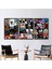 3 Parçalı Gold Çerçeveli Kanvas Tablo, Müzik Odası Kanvas Poster, Müzik Duvar Dekoru, 1