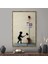 1 Parça Gold Çerçeveli Kanvas Tablo, Hammer Ile Banksy Boy, Soyut Kanvas Sanatı, 1