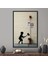1 Parça Siyah Çerçeveli Kanvas Tablo, Hammer Ile Banksy Boy, Banksy Boy 3 Boyutlu Kanvas, 1