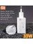 Xiaomi Şarj Aleti 33 Watt Note 8/9/10 Hızlı Şarj Aleti Başlık+Kablo Set 33 W Turbo 2