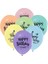 Happy Bırthday Baskılı 12" Makaron Balon 1