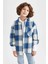 Erkek Çocuk Oversize Fit Uzun Kollu Flanel Gömlek X7573A622WN 1