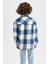 Erkek Çocuk Oversize Fit Uzun Kollu Flanel Gömlek X7573A622WN 5