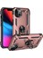 Iphone 14 Kılıf Sofya Yüzüklü Silikon Kapak - Rose 300099 2