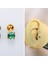 Cerrahi Çelik Mavi Tek Taş Piercing (Taş Çapı 3mm, Bar Uzunluğu 6mm) - 1 Adet 1