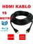 10 Metre 10M Metre HDMI Kablo Kaliteli Tv Ps3 LCD Xbox Projeksiyon Full Hd 3D 4K Kablosu - Siyah Renk 1