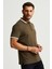 Fermuar Detaylı Polo Yaka T-Shirt (Barakm) 4