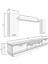 Trendstyle 5220D Mdf Tv Ünitesi Tv Sehpası Naturel Pera 3
