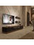 Trendstyle 220 Mdf Tv Ünitesi Tv Sehpası Ceviz Siyah Mermer 1