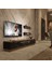 Trendstyle 220 Mdf Tv Ünitesi Tv Sehpası Pera Siyah Mermer 1