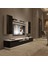 Trendstyle 5220DS Mdf Tv Ünitesi Tv Sehpası Beyaz Siyah 1