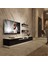Trendstyle 220RS Mdf Tv Ünitesi Tv Sehpası Beyaz Siyah 1