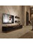 Trendstyle 220RS Mdf Tv Ünitesi Tv Sehpası Ceviz Siyah Mermer 1