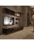 Trendstyle 5220 Mdf Tv Ünitesi Tv Sehpası Ceviz Siyah Mermer 1