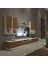 Trendstyle 8das Mdf Tv Ünitesi Tv Sehpası Beyaz Ceviz 1