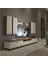 Trendstyle 8d Mdf Tv Ünitesi Tv Sehpası Ceviz Beyaz 1