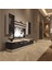 Trendstyle 5d Mdf Tv Ünitesi Tv Sehpası Beyaz Siyah Mermer 1