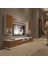 Trendstyle 5220DA Mdf Tv Ünitesi Tv Sehpası Beyaz Ceviz 1