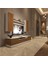 Trendstyle 5ds Mdf Tv Ünitesi Tv Sehpası Beyaz Ceviz 1