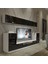 Trendstyle 9 Mdf Tv Ünitesi Tv Sehpası Beyaz Siyah 1