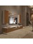 Trendstyle 5220D Mdf Tv Ünitesi Tv Sehpası Beyaz Ceviz 1