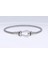 Unisex Gümüş Renk Çelik Bileklik 1