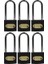 Ymk Kancalı Asma Kilit Uzun Gri 1 Paket ( 6 Adet ) 38 mm 1