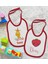Kids Kişiye Özel Isimli 2’li Kırmızı Mama Önlüğü-13 2
